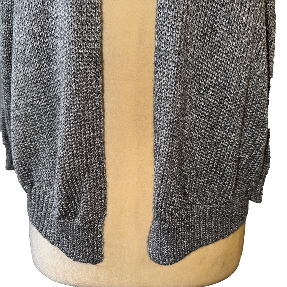 Vince Knot Gray Knit Short Sleeve Cardigan Size S - Picture 3 of 9